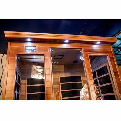 Sauna Inframerah Hemlock Kanada FSC Untuk Dua Orang