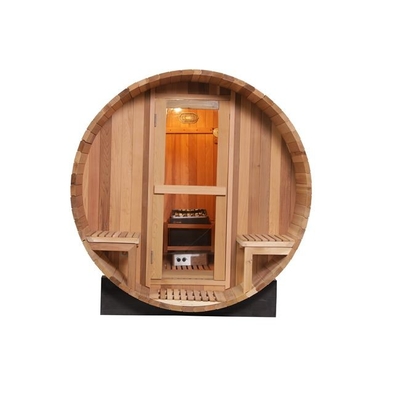 Family Healthcare 4 Orang Barel Sauna Kayu Cedar Ruang Sauna Luar Ruangan