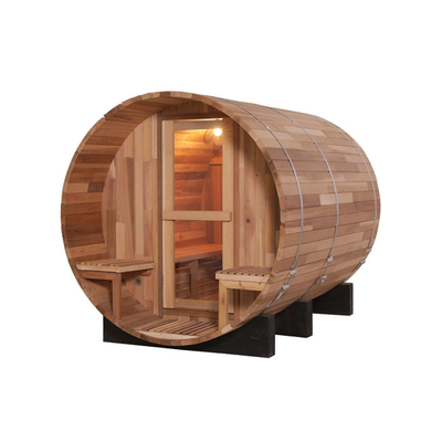 Family Healthcare 4 Orang Barel Sauna Kayu Cedar Ruang Sauna Luar Ruangan