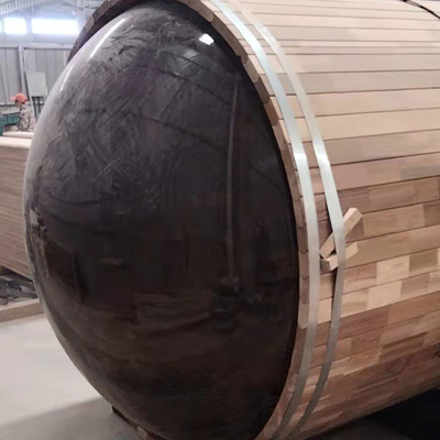 Sauna Barel Kayu Cedar Merah 180x240CM Sauna Luar Ruangan dengan Panonamic