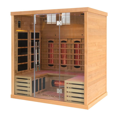 Ruang Sauna Inframerah Jauh Keluarga Dalam Ruangan 4 Orang Untuk Detoksifikasi 2700W