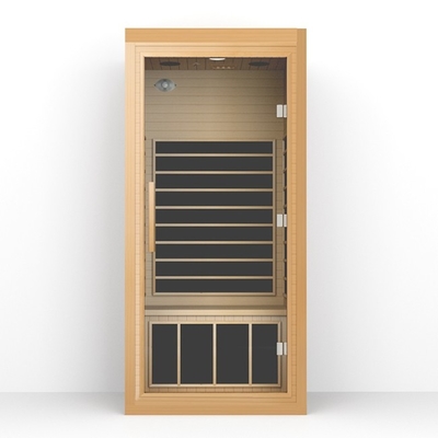 Modern Jauh Inframerah 1 Orang Sauna Tradisional Penurunan Berat Badan 1350W