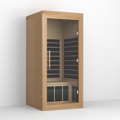 Modern Jauh Inframerah 1 Orang Sauna Tradisional Penurunan Berat Badan 1350W
