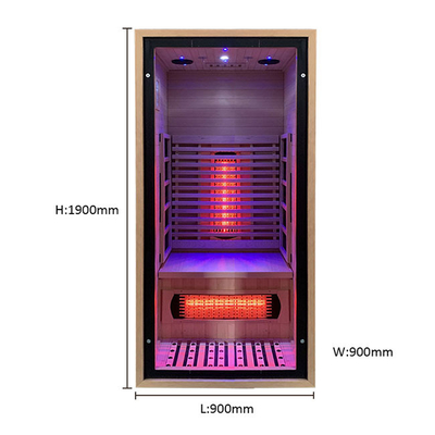 ETL One Man Indoor Small Home Sauna Room 7 Berwarna Starlight Inframerah