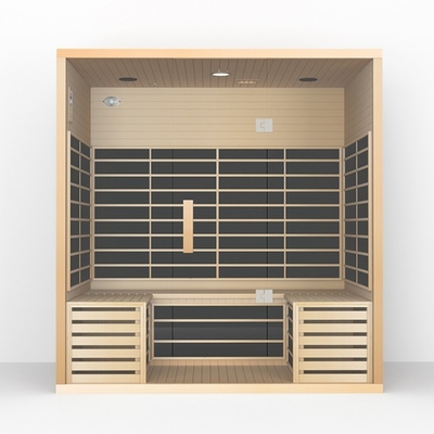 Spa Rumah Kustom Sauna Inframerah Jauh Kering Untuk Pelangsingan Sauna 4 Orang