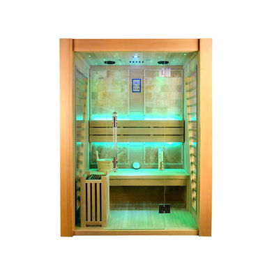Ruang Sauna Rumah OEM Sauna Uap 2 Orang 6000W