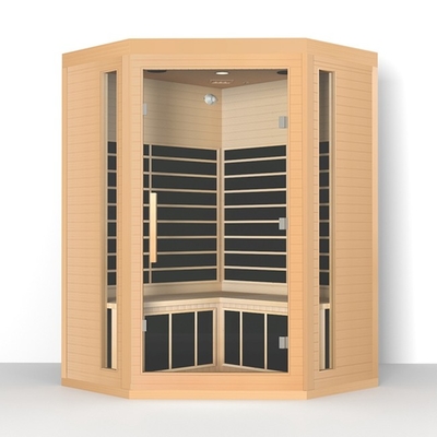 Sauna Inframerah Rumah Dalam Ruangan Hemlock Rendah Emf Untuk Menurunkan Berat Badan 3 ~ 4 Orang