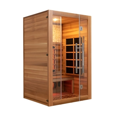 Full Spectrum Red Cedar Home Sauna Tradisional Dua Orang