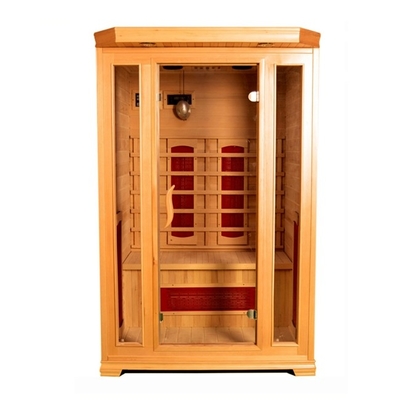 Ruang Sauna Inframerah Rumah Kustom Hemlock 2 Orang Dengan Oxygen Ionizer