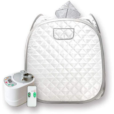 ODM Full Body Satu Orang Portabel Steam Sauna Tenda Spa Dengan Topi