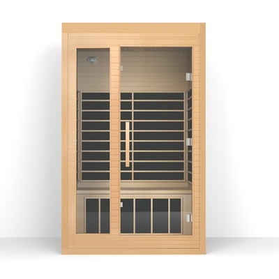 Kabin Sauna Inframerah Hemlock 2 Orang Untuk Rumah Dalam Ruangan
