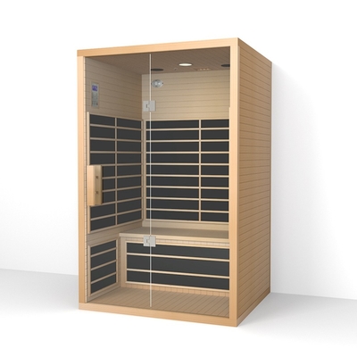 Stress Reliever Detox 2 Orang Cedar Sauna Dengan Cahaya Fisioterapi Warna