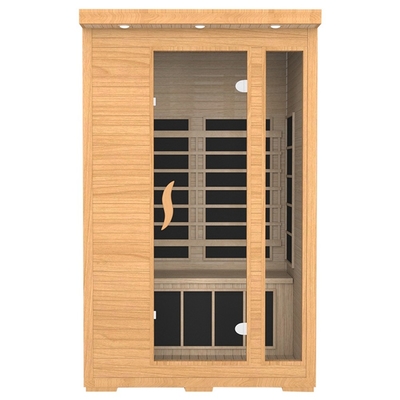 Beranda Kanada Red Cedar Wood 2 Orang Sauna Inframerah Untuk Memahat Tubuh
