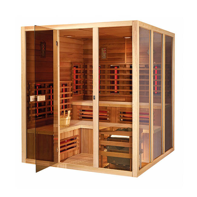 Sauna Basah Dalam Ruangan Rumah Tangga Uap Cedar Merah Kanada Dan Sauna Inframerah