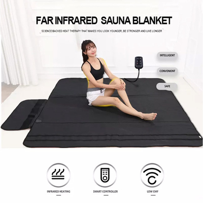 3 Zona Pemanasan Inframerah Sauna Selimut Penurunan Berat Badan Sauna Bag